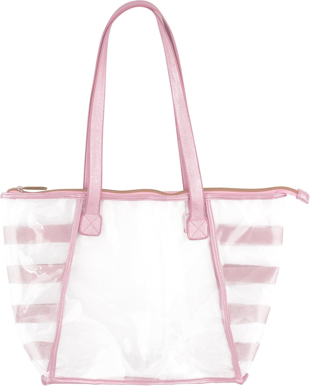 pink clear tote