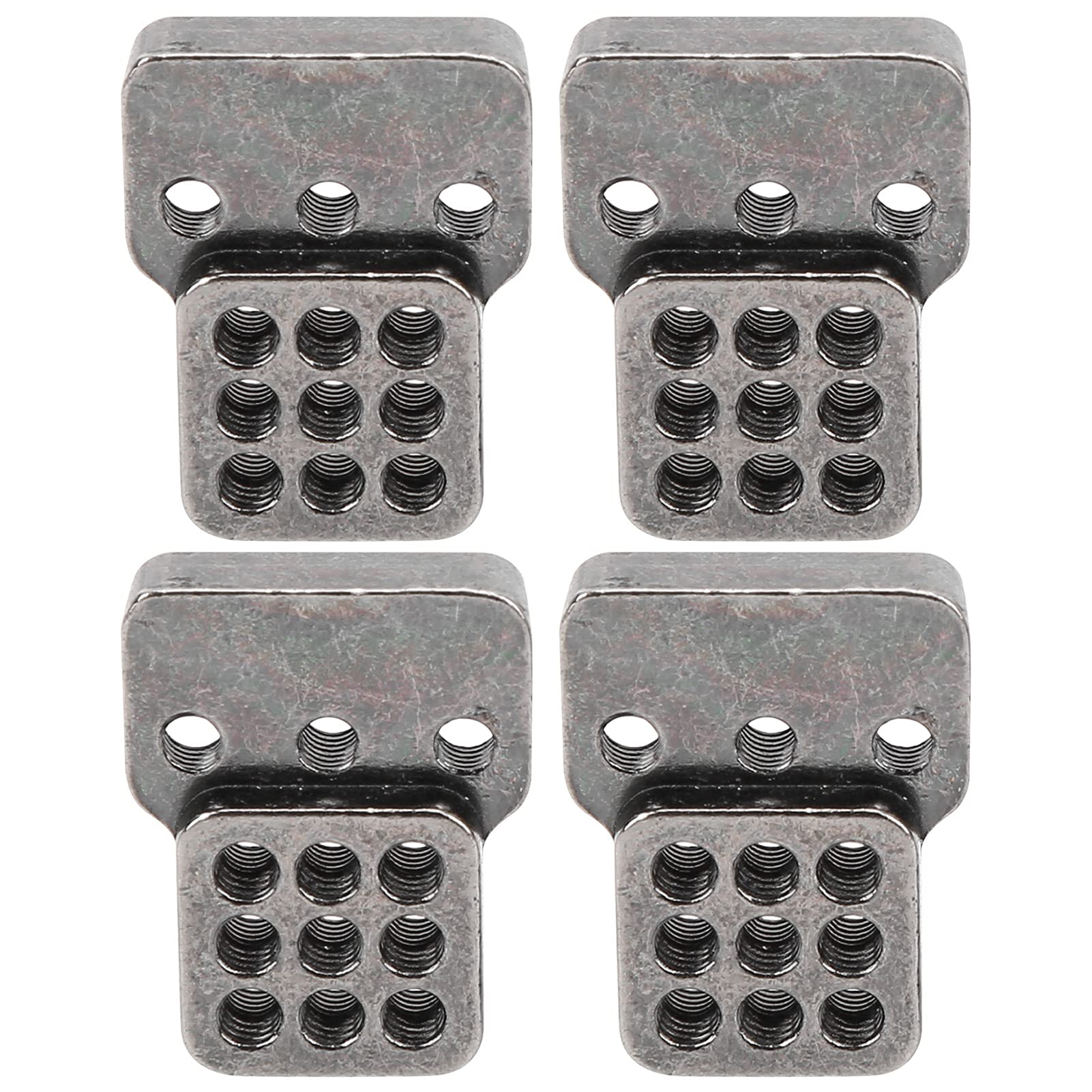 RC Shock Absorbers Mount, Aluminum Alloy RC Toy Shock Absorbers Stand Compatible with WPL C14/C24/MN D90 RC Upgrade Part(Titanium)