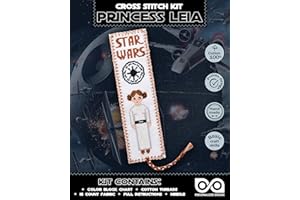 Counted Cross Stitch Kit 'Princess Leia' - Hand Embroidery Bookmark with Design Pattern
