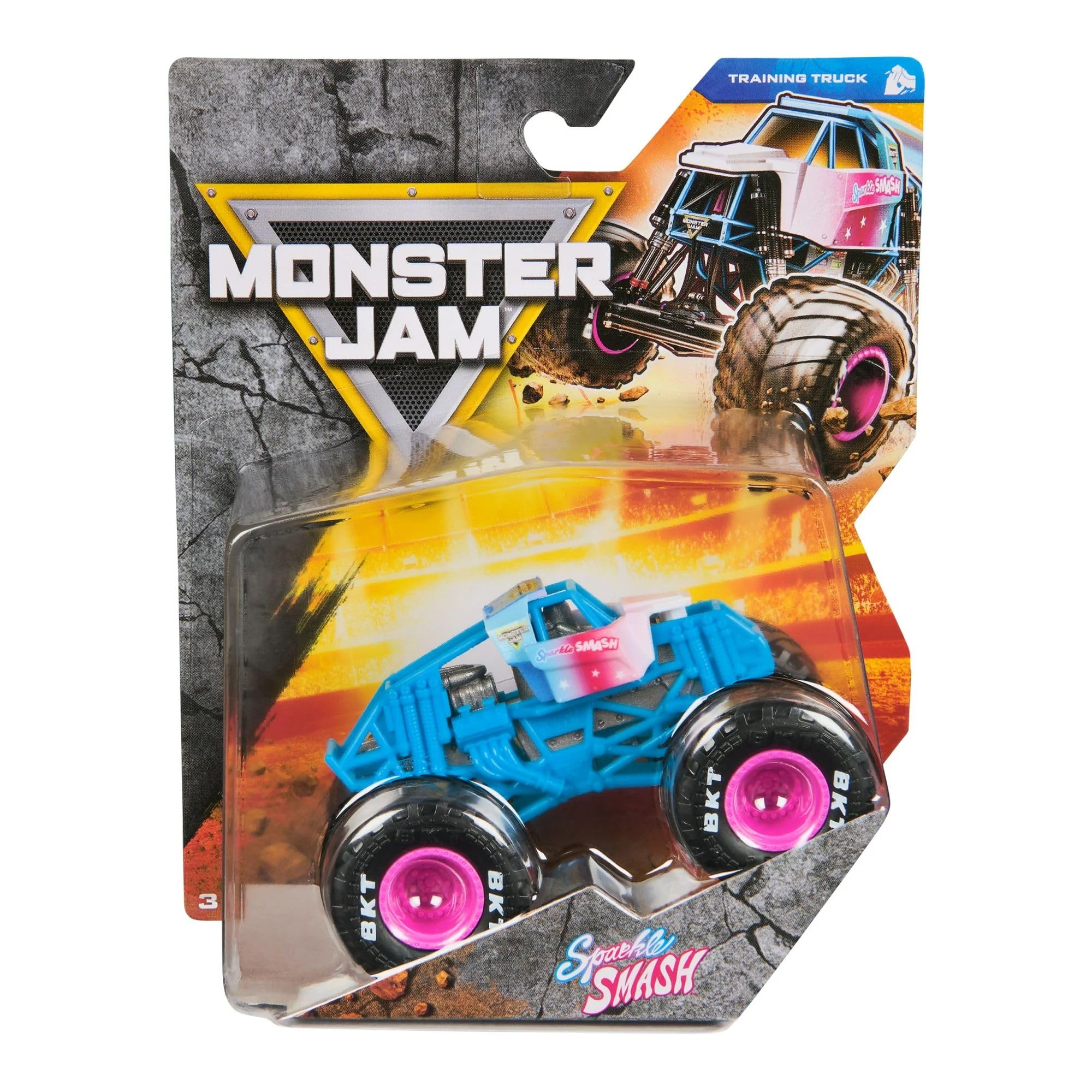 Monster Jam 2025 Official 1:64 Diecast Truck Series 42 Training Trucks Sparkle Smash