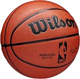 Wilson NBA Authentic Series Size 7 Basketball Mixed Leather Indoor Outdoor Brown view 2