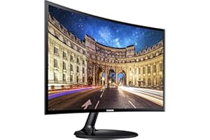 SAMSUNG LC24F390FHNXZA 24-inch Curved LED FHD 1080p Gaming Monitor (Super Slim Design), 60Hz Refresh Rate w/AMD FreeSync Game Mode