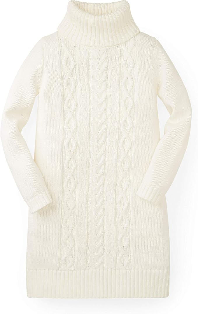 beige turtleneck sweater dress