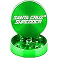 Santa Cruz Shredder Metal Herb Grinder Knurled Top for Stronger Grip 2-Piece Small (Mini) 1.7" (Green)