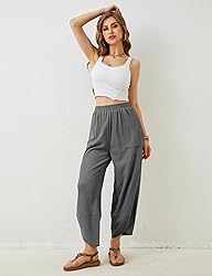 Xiaoxuemeng Womens Baggy Wide Leg Pants Casual
