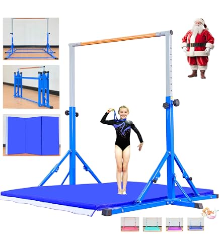 Ultrasimple Adjustable Foldable Balance Beam - Suede Gymnastics Beam, 8ft, No Tools Required