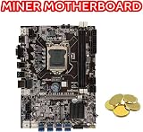 Lodokdre B75 ETH Mining Motherboard 8xPCIe USB Adapter LGA1155 CPU Cable view 2