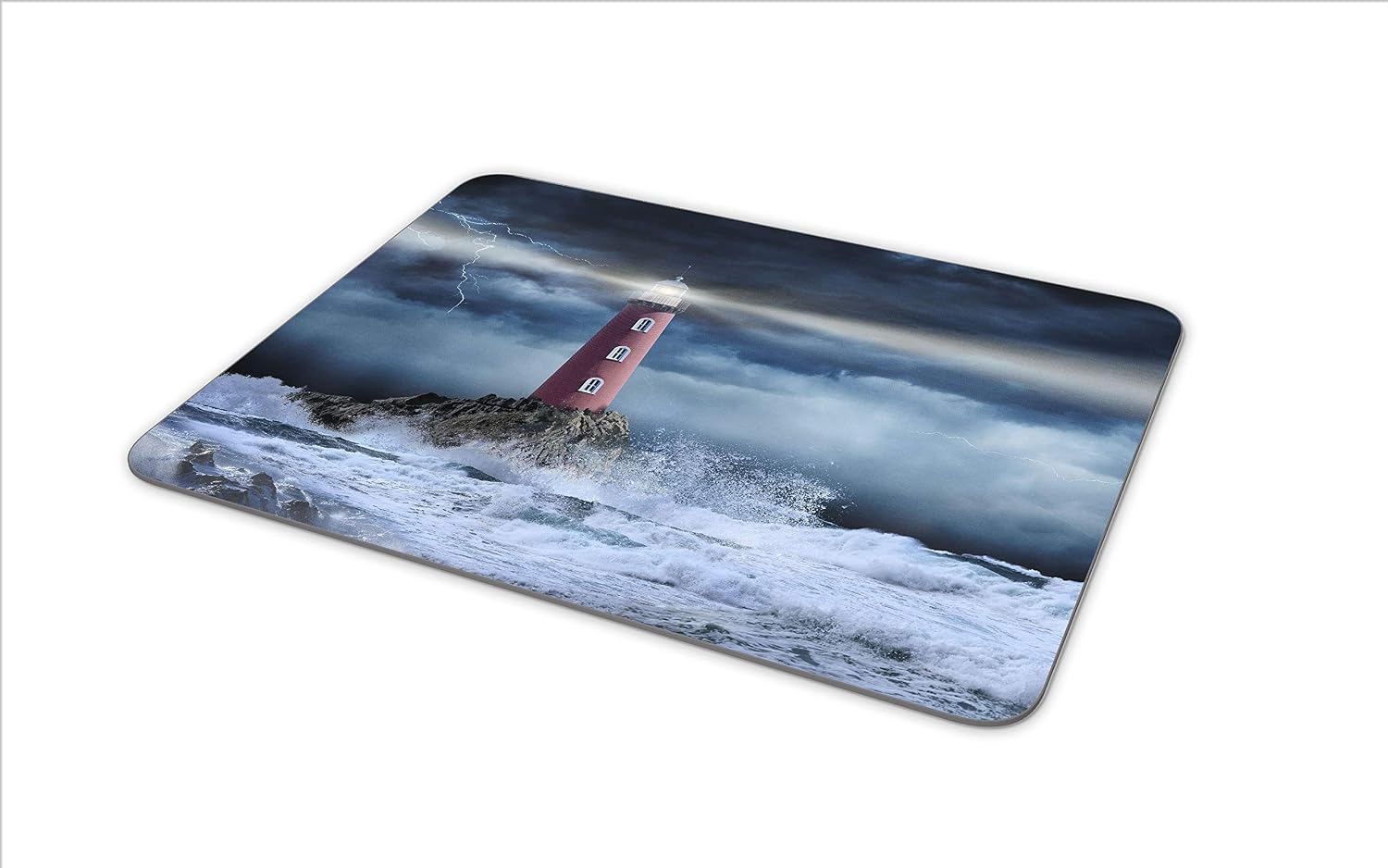 Destination Vinyl Ltd Stormy Lighthouse Mouse Mat Pad - Sea Ocean Storm Sailor Computer #12312, Multicolor, 23.5cm x 19.6cm x 5mm - Image 5