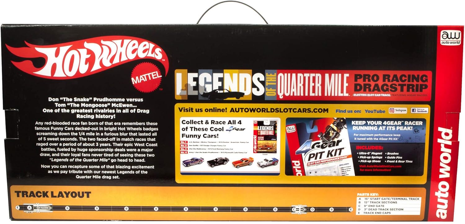 auto world slot car drag racing track sets