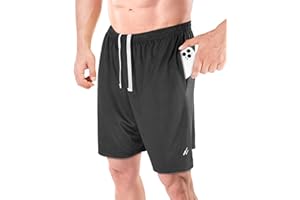 NY Threads Men's Athletic Shorts Quick Dry Lightweight Running Workout Gym Shorts with Pockets
