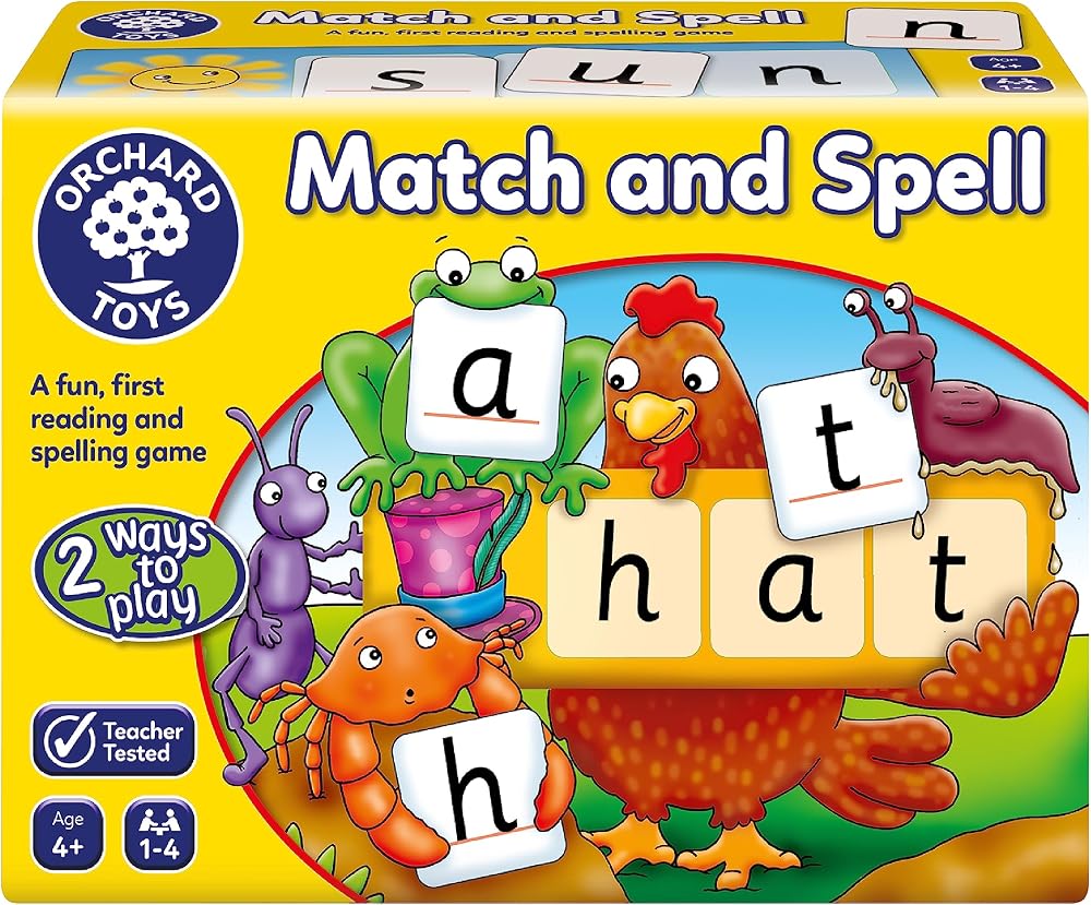 Orchard Toys Match and Spell Game Alphabet Spelling Word Building