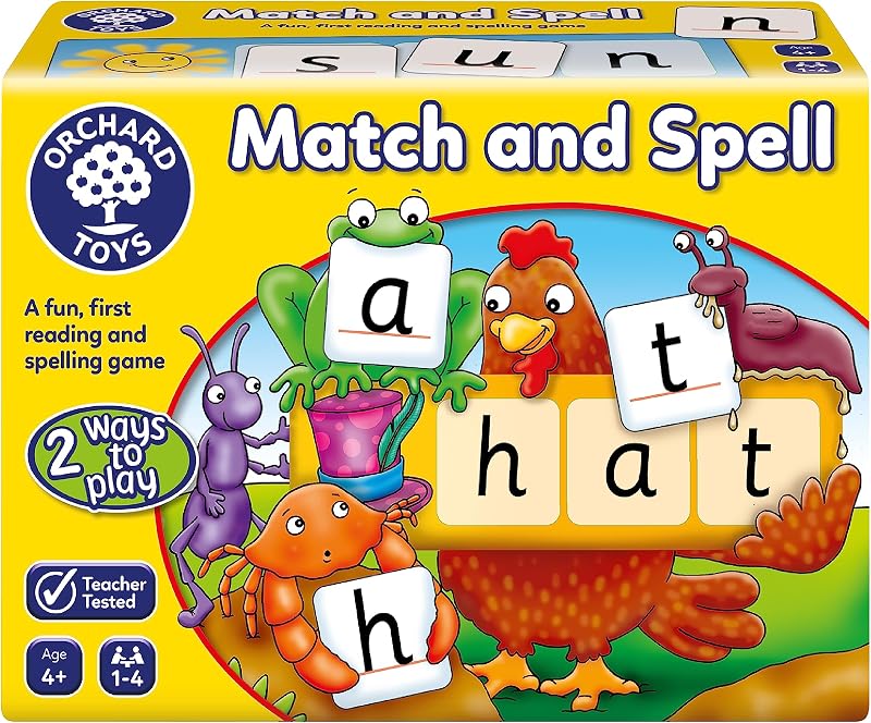 Orchard Toys Match and Spell Game Alphabet Spelling Word Building