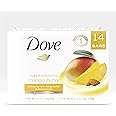 Dove Beauty Bar With Mango Butter 14 Bars To Moisturize Dry Skin More Moisturizing Than Bar Soap 3.75 oz