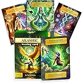 Indigo Go Within Akashic Oracle Cards Deck – 85 Card Deck with PDF Guide Book for Spiritual Growth, Self-Discovery & Healing – Beginner Tarot Card Deck for Soul Contracts Women & Men