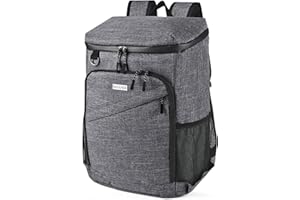 BAGLHER Lightweight Insulated Cooler Backpack - 30 Cans, Leak-Proof for Lunch, Picnic, Hiking, Camping Trips