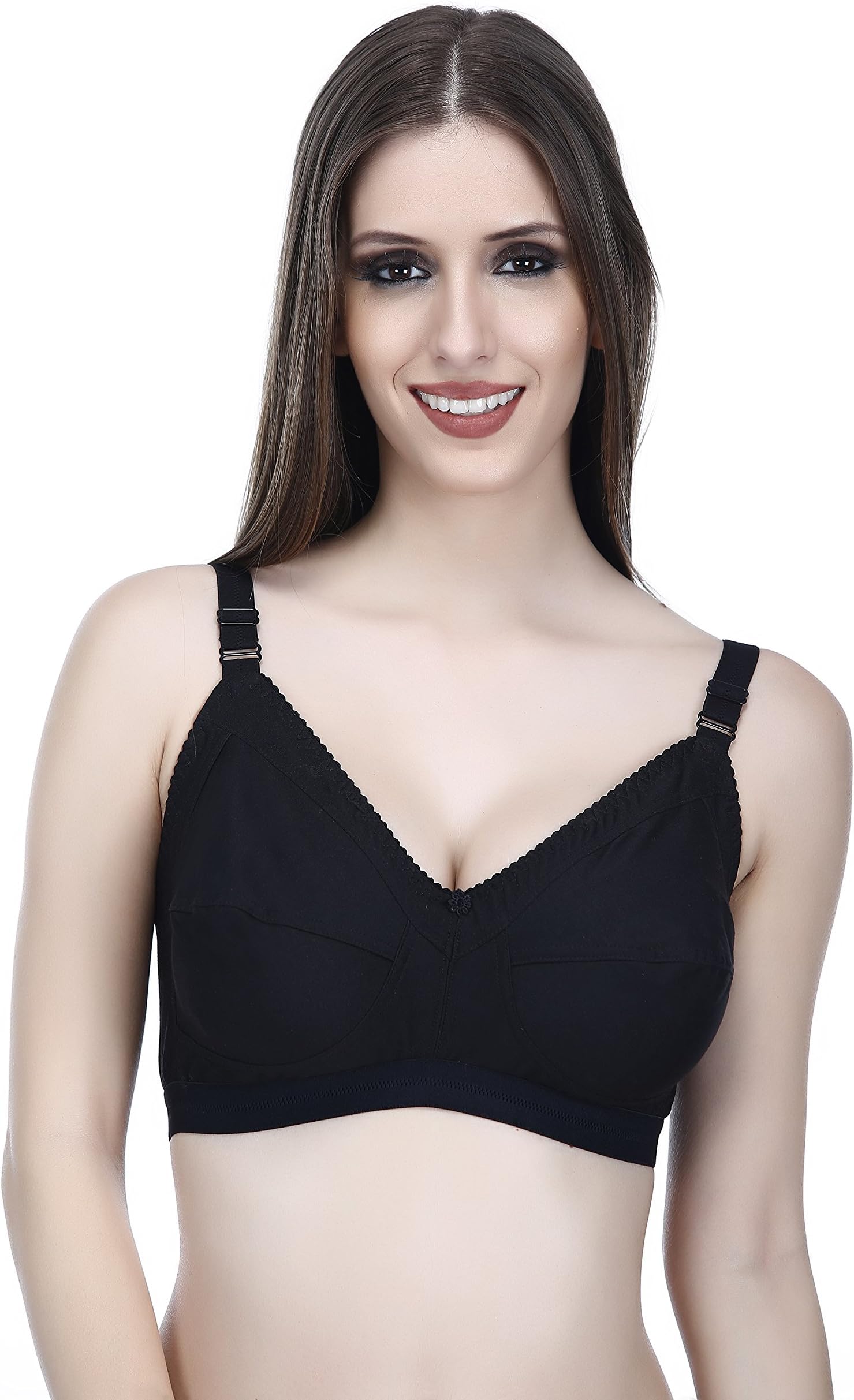 ElinaWomen's Hosiery Non-Padded Wire Free Regular Bra