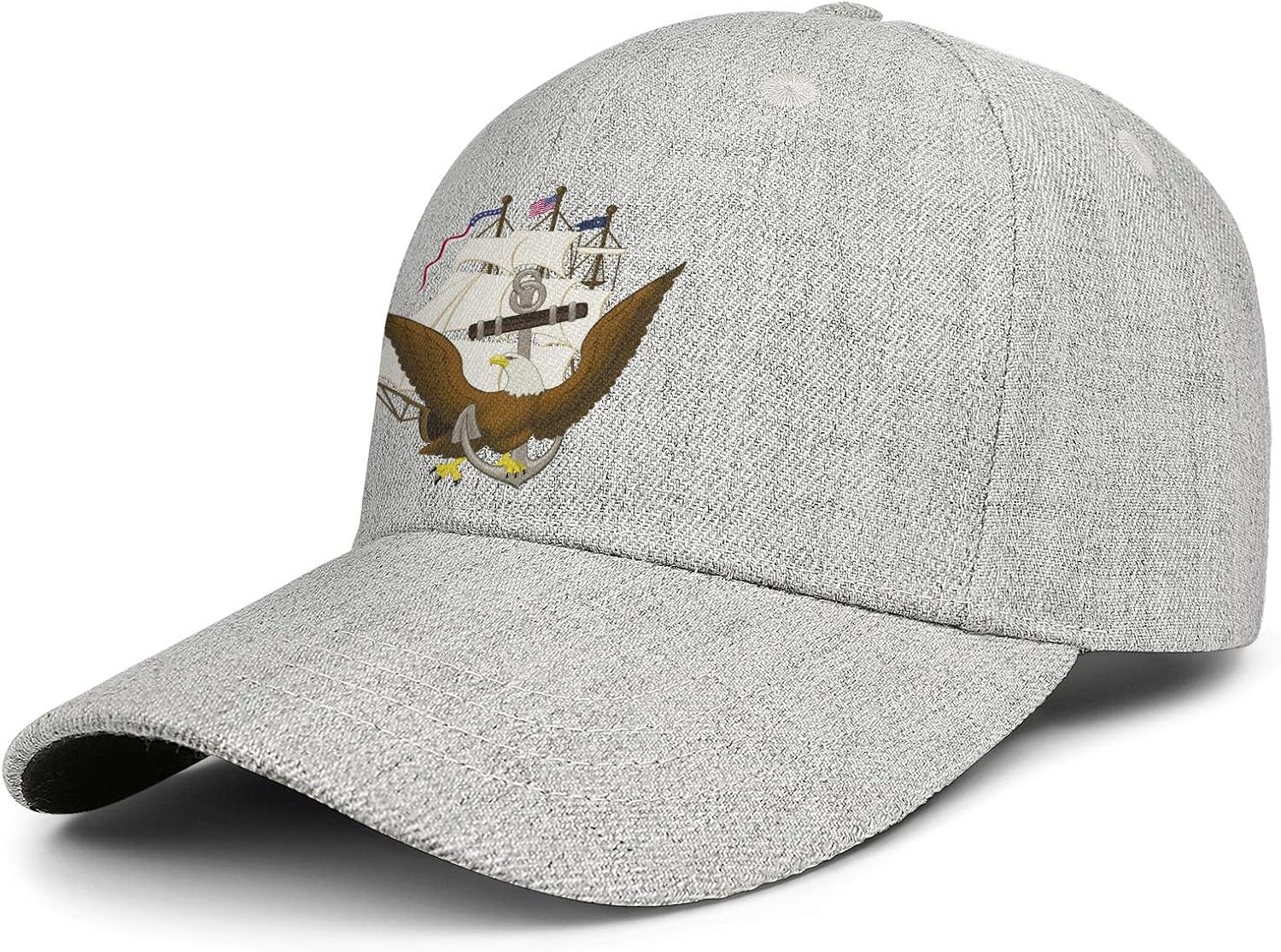 Anchor Constitution and Eagle Young Men Cool Hat Classic Golf Ball Cap