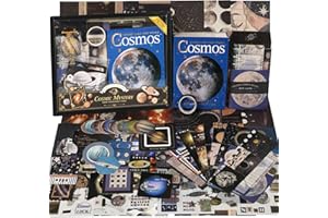 Funto Scrapbooking Kit(154 PCS), Cosmic Series-Cosmic Mystery, Perfect for Bullet Scrapbooking Materials, Planner DIY Arts Craft Collage