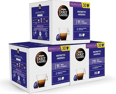 Dolce gusto nescafé ristretto ardenza - embalagem x3 de 30 cápsulas - total: 90 cápsulas