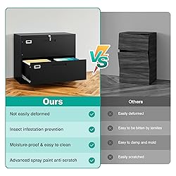 SISESOL 2 Drawer Lateral File Cabinet with