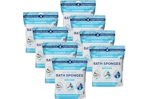 Scrubzz Disposable No Rinse Bathing Wipes - All-in-1 Single Use Shower Wipes, Simply Dampen, Lather, and Dry Without Shampoo or Rinsing (Unscented, 8-Pack)