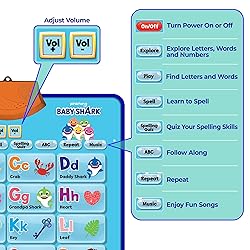 Baby Shark Alphabet & Number Learning Toys by