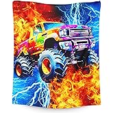 Boys Truck Blanket Gift Throw Blankets for Kids Truck Lovers, 40x50 Inches Lightweight Soft All Season Cool Car Decor Throw for Sofa Chair Couch Bed Office