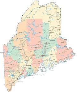 maine map amazon