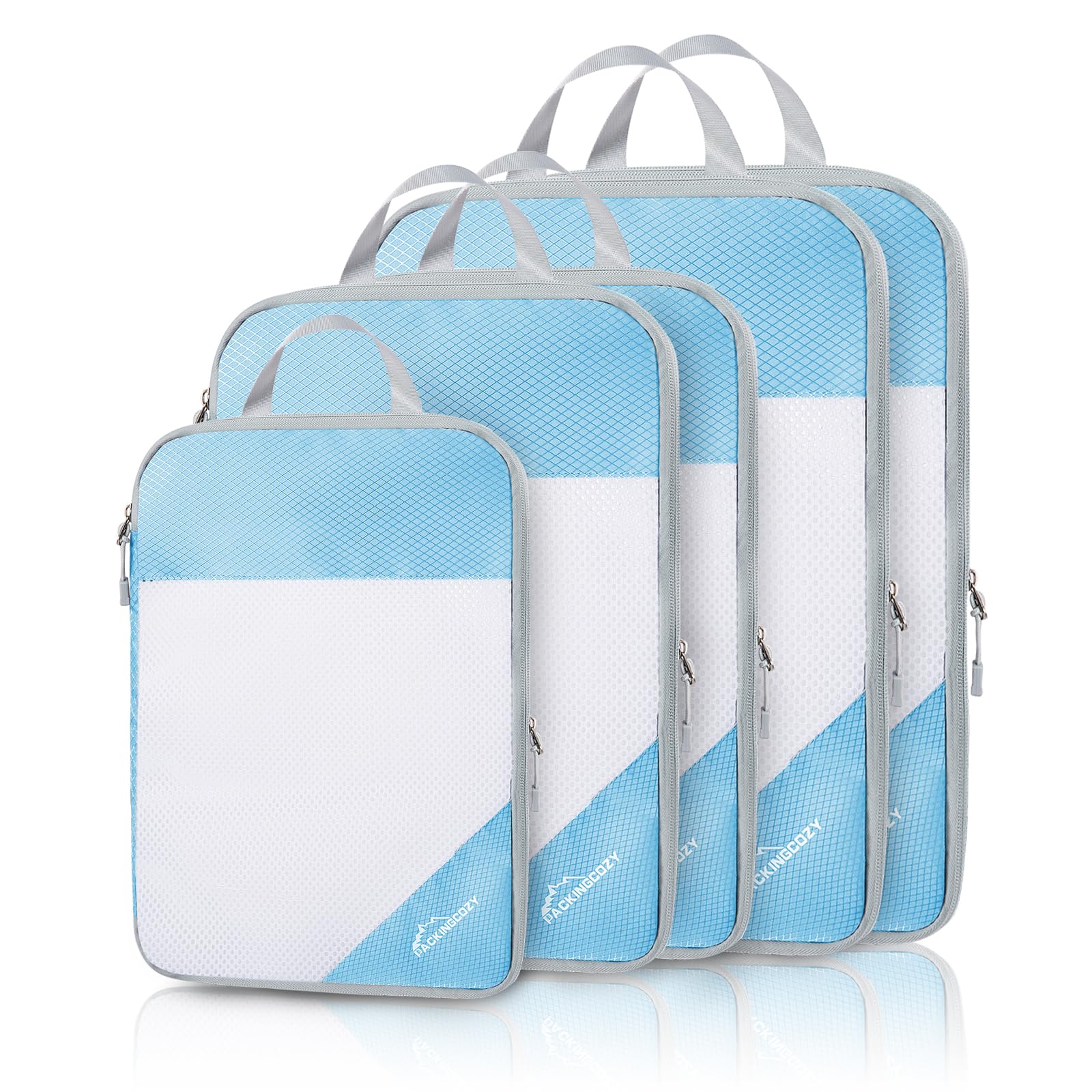 Compression Packing Cubes for Travel, 5 Set Packing
