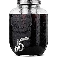 BTaT- Cold Brew Coffee Maker, 1 Gallon Mason Jars Drink Dispenser, Gallon Cold Brew Coffee Maker, Iced Tea Maker, Cold…