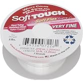 Soft Flex Kink Resistant Beading Wire - Very Fine 0.10 Diameter - Jewelry Making Bead Wire - 10 Ft