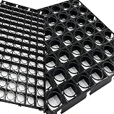 Pluto Packaging Outdoor Gravel Protector Greenhouse Grid 24 pcs Black view 2