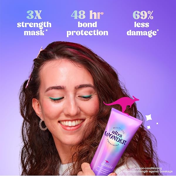 AUSSIE ULTRA WONDER TREATMENT LEAVE-IN AND PRE-WASH, WITH AMINO ACIDS, FOR ALL HAIR TYPES AND CURLS, 8OZ