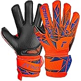 Reusch Attrakt Silver Junior Goalkeeper Gloves, Hyper Orange/Electric Blue/Black, Size 5