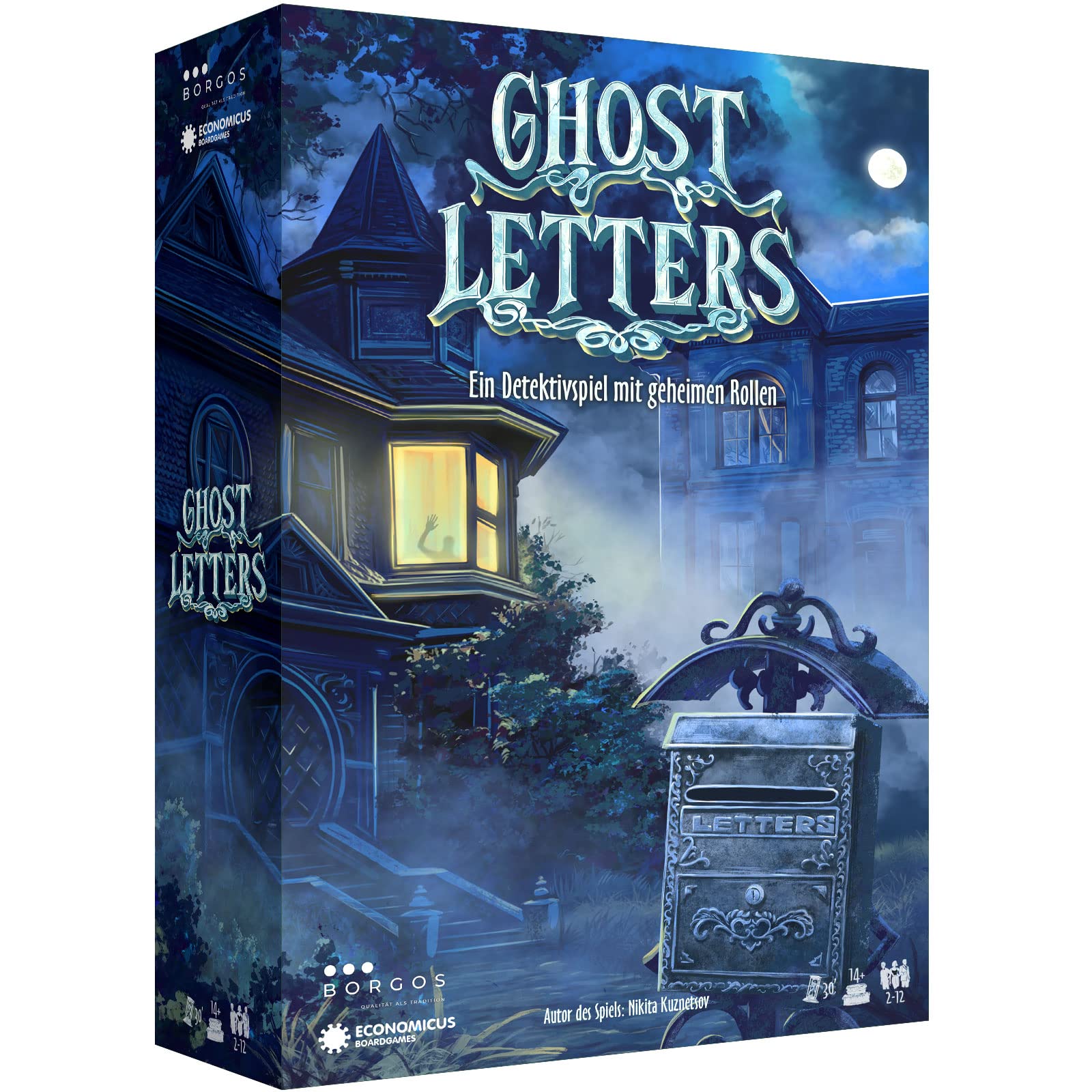 BORGOS Ghost Letters - Murder Mystery Game with Secret Roles - Board Game - Crime Investigation for Adults - Party Game [German Edition] — image 1
