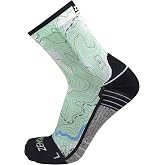 Zensah Limited Edition Running Socks - Fun and Crazy Mini Crew Compression Socks, Moisture Wicking and Anti Blister