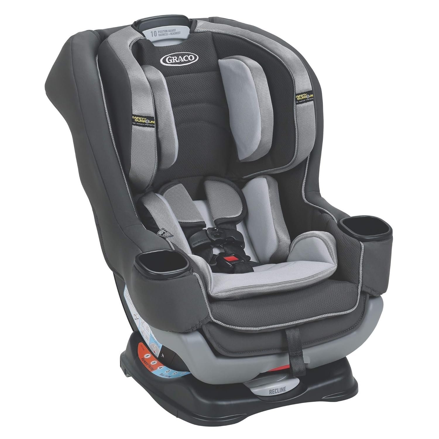 graco extend2fit convertible car seat with safety surround