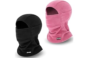 ZMUBB Kids Fleece Balaclava Ski Mask,Face Mask Neck Warmer for Boys Girls,Windproof Face Cover for Cold Weather Skiing Cycling