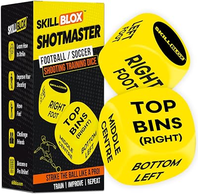 SKILL BLOX ShotMaster Football Shooting Training Dice - Kids 8–14