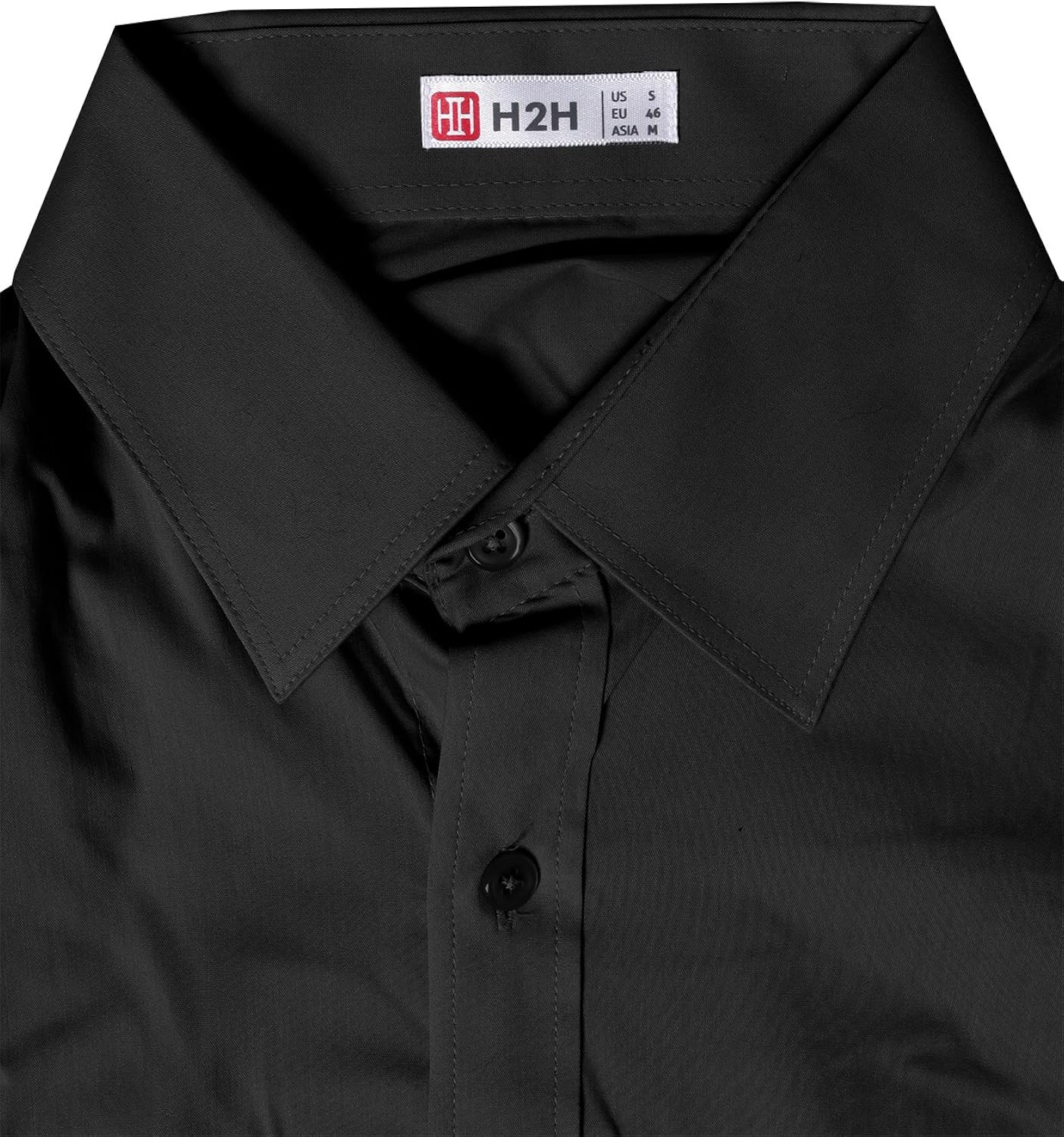 H2H Mens Dress Slim Fit Shirts Long Sleeve Business Shirts Basic Designed Breathable at  Men’s Clothing store