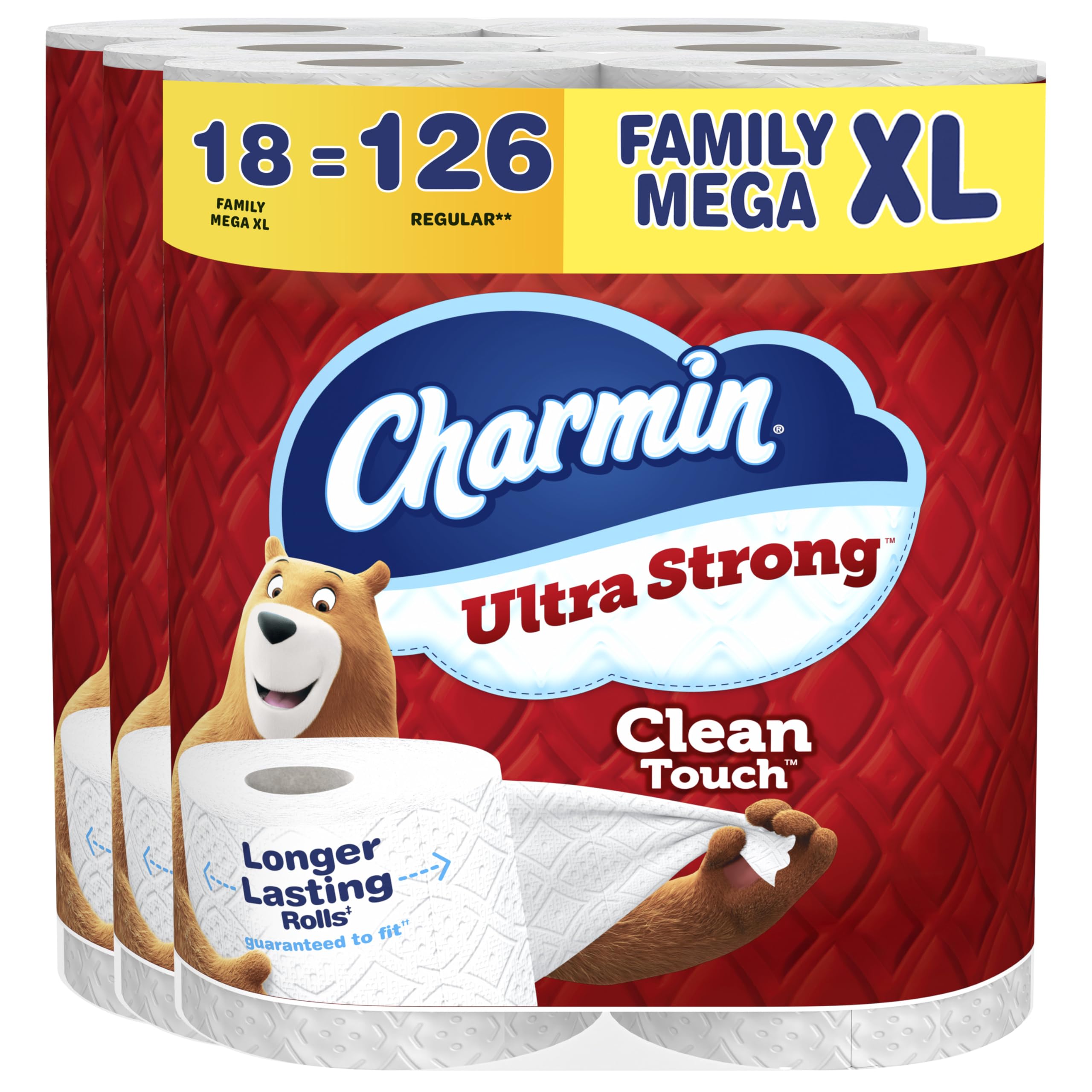 Charmin Toilet Paper Ultra Strong Clean Touch, 18