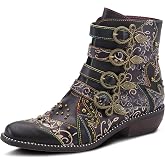 Spring Step L'Artiste Rodeha Booties for women - Women's Ankle Boots with Zipper Closure - Ladies Boots with Western Style Pointed Toe Silhouette
