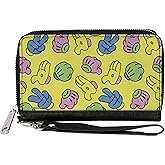 Buckle-Down Women's PU Zip Around Wallet Rectangle-Mickey Mouse, 7.5"x4.5"