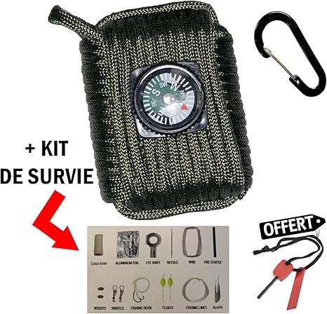 Kit de supervivencia 17 en 1 caja de herramientas | Kit de emergencia | Caja de