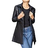 Jild Casual Car Coat Lambskin Leather Jacket Women – ¾ Length Blazer Overcoat Style Leather Long Coat Women