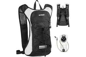 OUTSKIRT Hydration Backpack with 2L Water Bladder, Lightweight and Breathable Running Hydration Pack, Water Backpack for Hiki