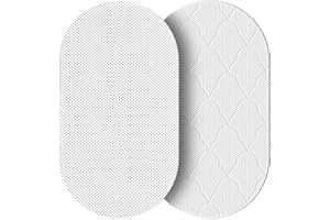 AOHWIDER 30x15 Oval Baby Bassinet Mattress: 2" Thick Dual Side Gel Memory Foam Bassinet Mattress for Most Moses Basket and Dream On Me Lacy Bassinet - All-Season Design - Fit Replacement Bedside Bassinet