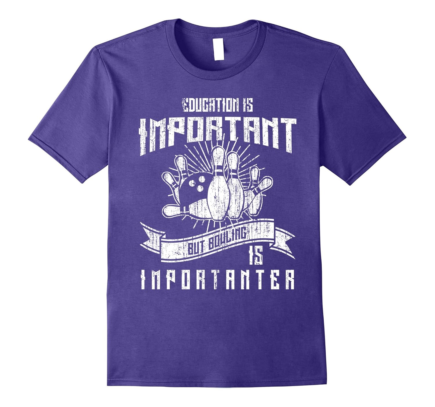 Funny Cool Education But Bowling Importanter T-shirts-ANZ