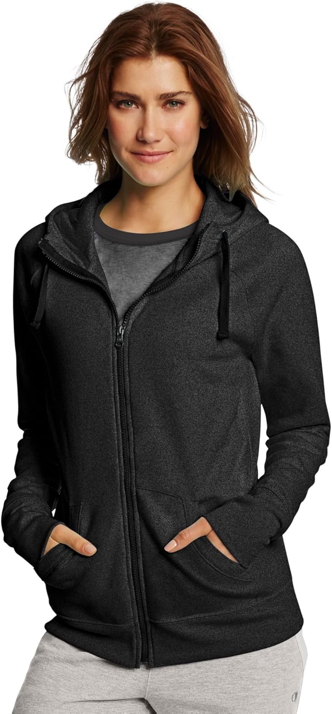 champion black zip hoodie