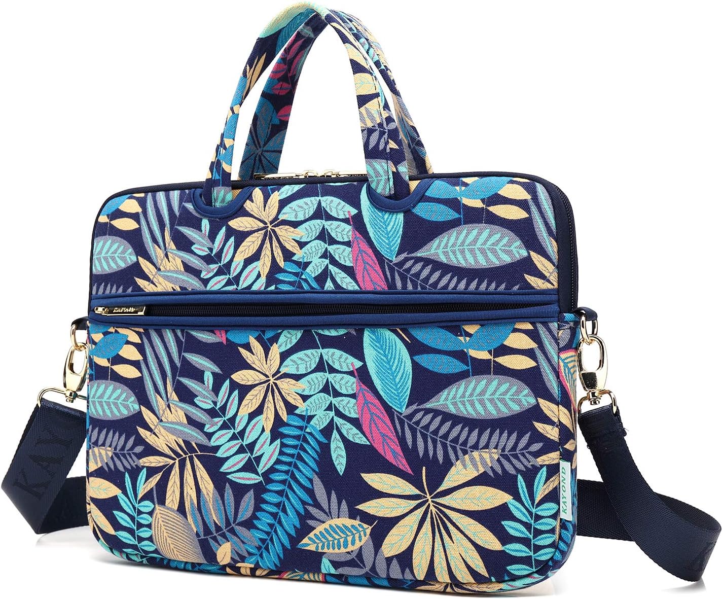 kayond Forest Series Patten Canvas Laptop Shoulder Messenger Bag Case Sleeve for 15-15.6 Inch Laptop and Macbook Pro 15.4 (15-15.6 inch - Image 3
